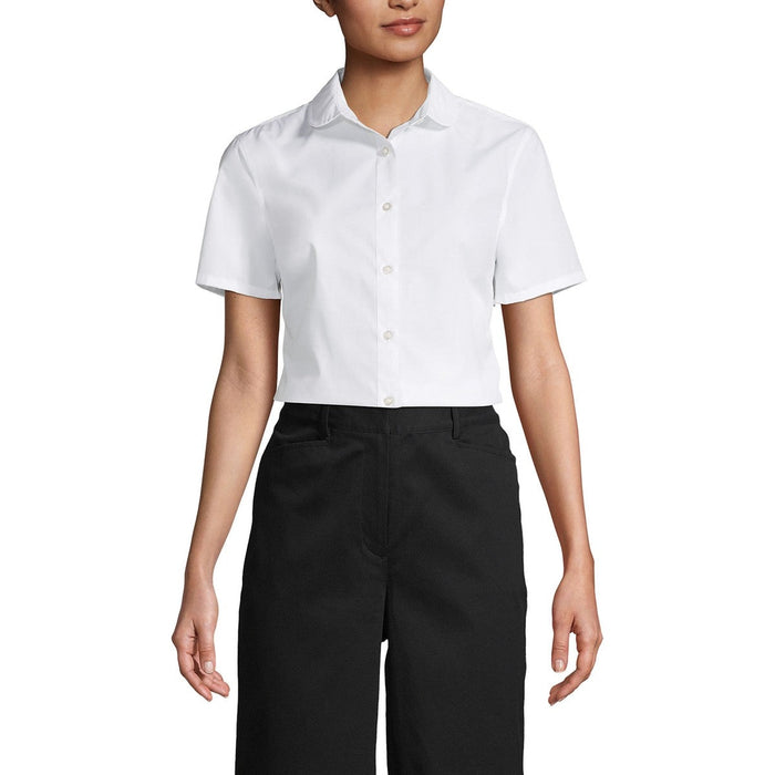 Lands End School Uniform Peter Pan Collar Broadcloth Shirt, Size 16 by Vanessa Jane