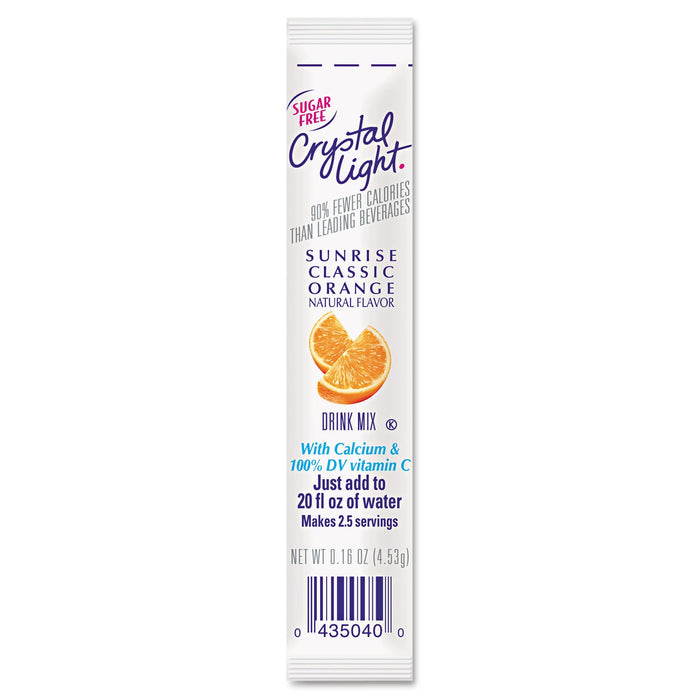 Crystal Light On the Go, Sunrise Orange, .16oz Packets, 30/Box