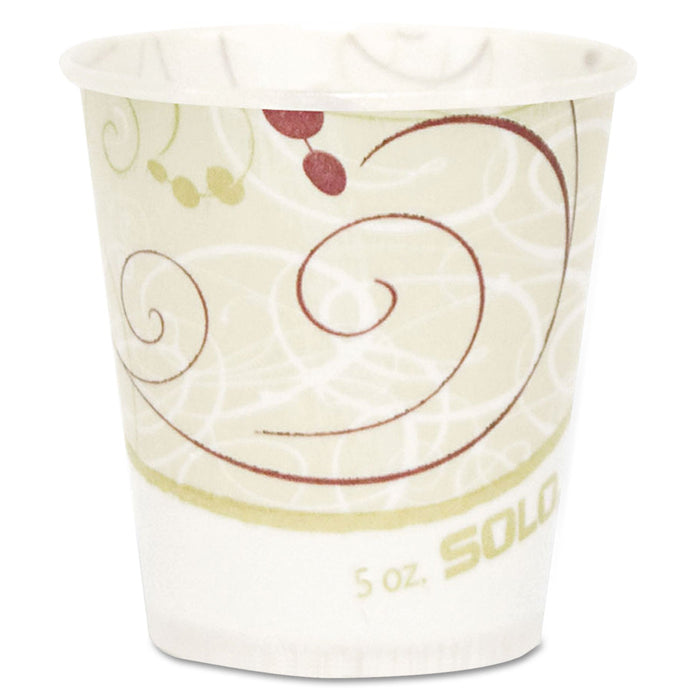 Dart Symphony Design Paper Water Cups, 5 oz, 100/Bag, 30 Bags/Carton