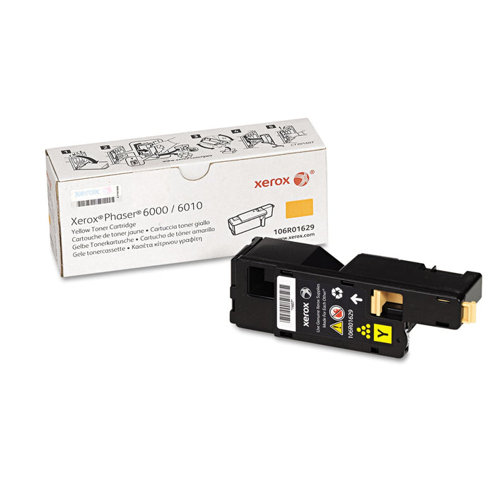 Xerox 106R01629 Toner, 1,000 Page-Yield, Yellow