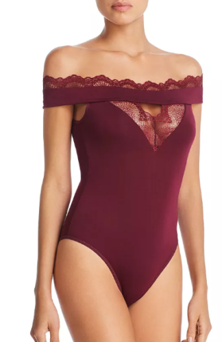 Thistle And Spire clarendon off-the-shoulder bodysuit, size Small by Vanessa Jane
