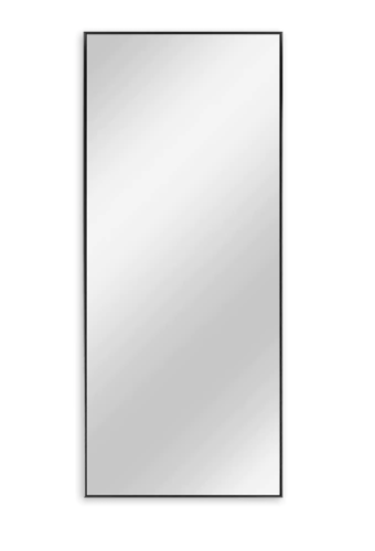 Neu-Type Modern Rectangle Framed Black Full Length Leaning Mirror, 71x24 by Vanessa Jane