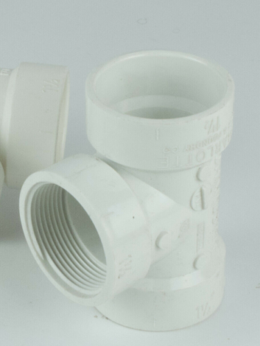 Nibco 4 in. X 4 in. X 4 in. PVC Dwv Hub X Hub X Fpt Cleanout by Vanessa Jane