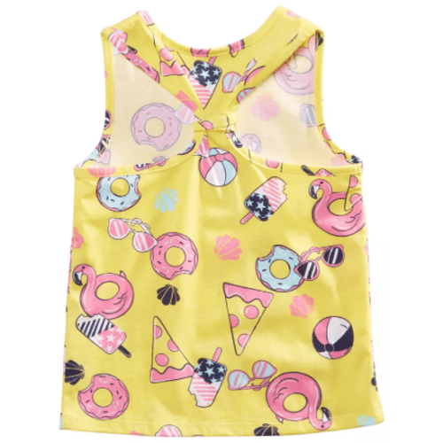 Epic Threads Toddler Girls Pizza-Print Tank Top, Size 3T by Vanessa Jane