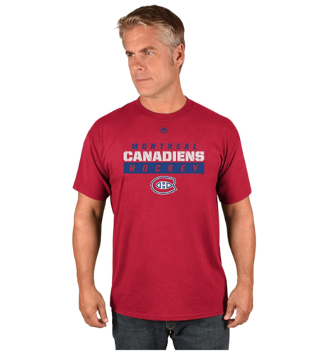 NHL Montreal Canadiens Game Misconduct Short Sleeve Crew Neck Tee, Medium by Vanessa Jane