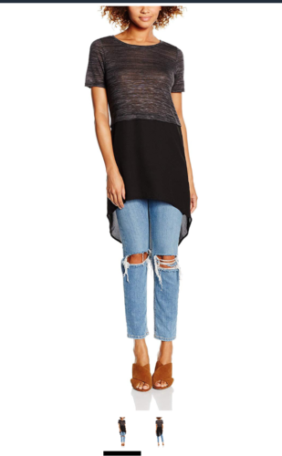 VERO MODA Womens Juca Short Sleeve Shirt With Contrast Fabric, Medium by Vanessa Jane