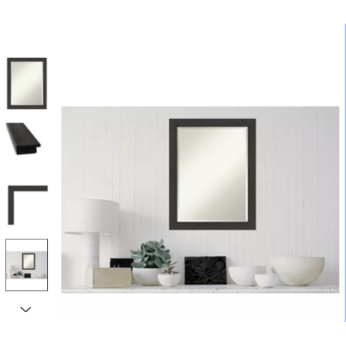 Amanti Art Rustic Plank Framed Bathroom Vanity Wall Mirror by Vanessa Jane