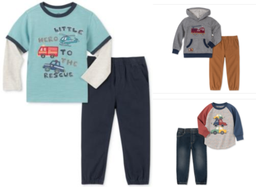 Kids Headquarters Little Boys Print Shirt and Joggers by Vanessa Jane