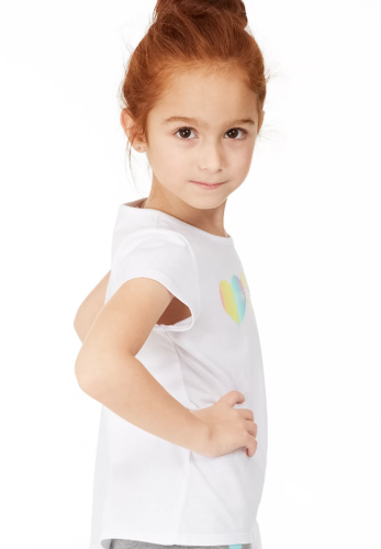 Ideology Girls Heart Tie-Front T-Shirt, Size 4T by Vanessa Jane