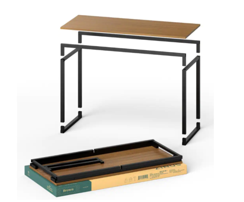 Zinus Jennifer 55 In. Brown Metal Desk by Vanessa Jane