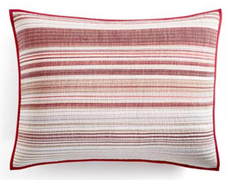 Martha Stewart Collection Holiday Yarn-Dye Quilted King Sham by Vanessa Jane