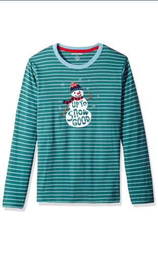 Little Blue House by Hatley Mens Long Sleeve Pajama Tee Vintage Holiday, Medium by Vanessa Jane