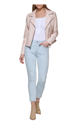 Levis Womens Faux Leather Classic Asymmetrical Motorcycle Jacket, XS by Vanessa Jane
