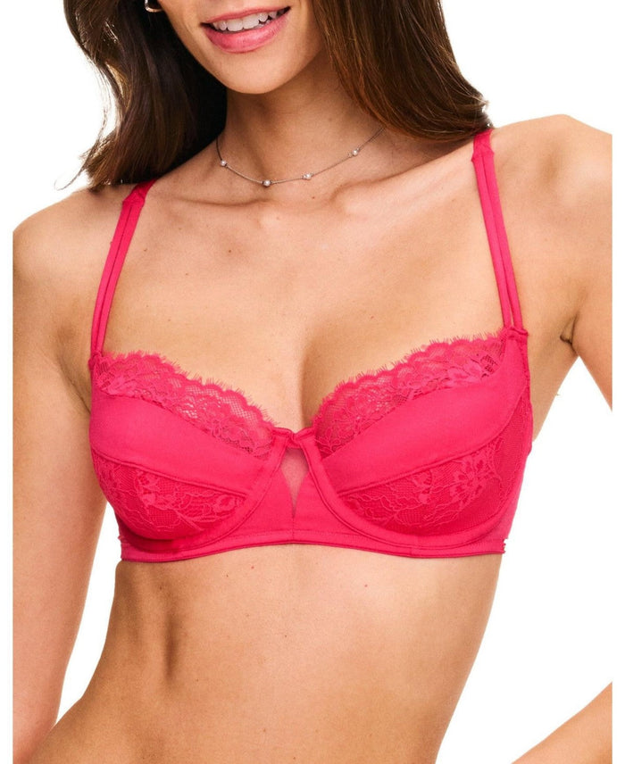 Adore Me Womens Leigha Contour Balconette Bra - 36DD/Dark Pink by Vanessa Jane