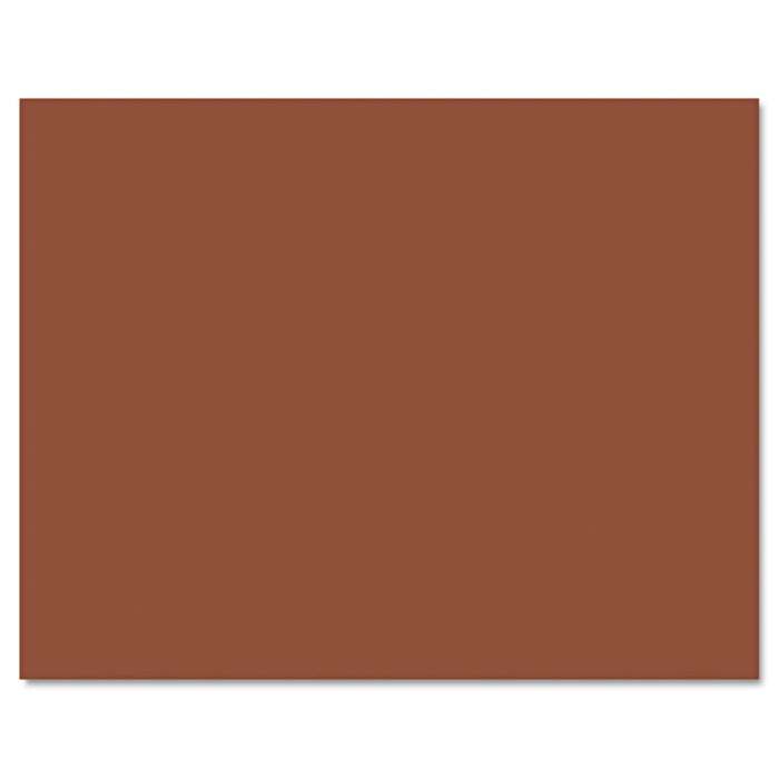 Pacon Four-Ply Railroad Board, 22 x 28, Brown 25/Carton