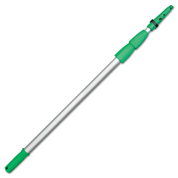 Unger Opti-Loc Extension Pole, 20 ft, Three Sections, Green/Silver