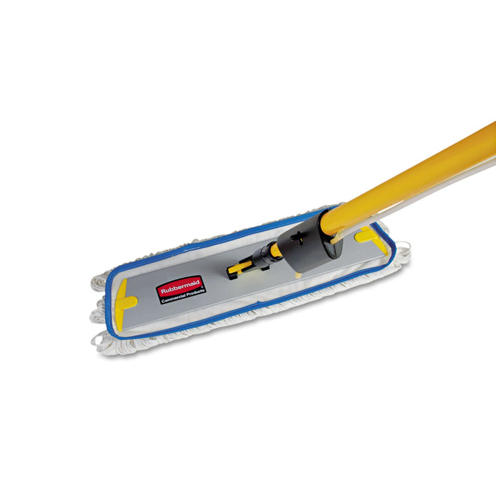 Rubbermaid Flow Flat Mop, Nylon, 18", White,