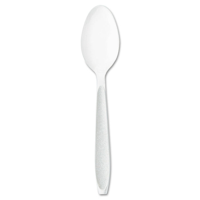 Dart Impress Heavyweight Polystyrene Cutlery, Teaspoon, White, 1000/Carton