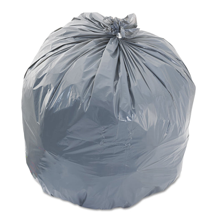 Heritage Low-Density Can Liners, 33 gal, 1.1 mil, 33 x 39, Gray, 250/Carton