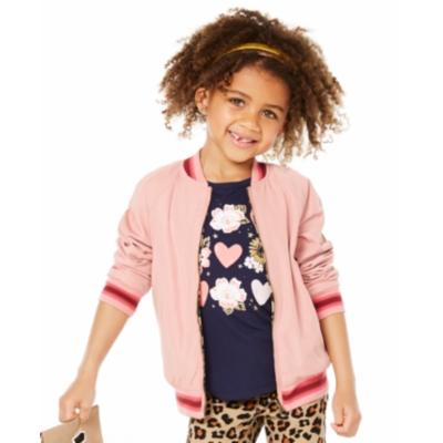 Epic Threads Girls Reversible Bomber Jacket, Size 2T by Vanessa Jane