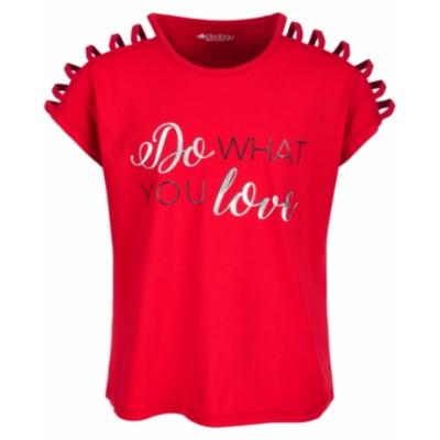 Ideology Girls Red Do What You Love Strappy T Shirt by Vanessa Jane