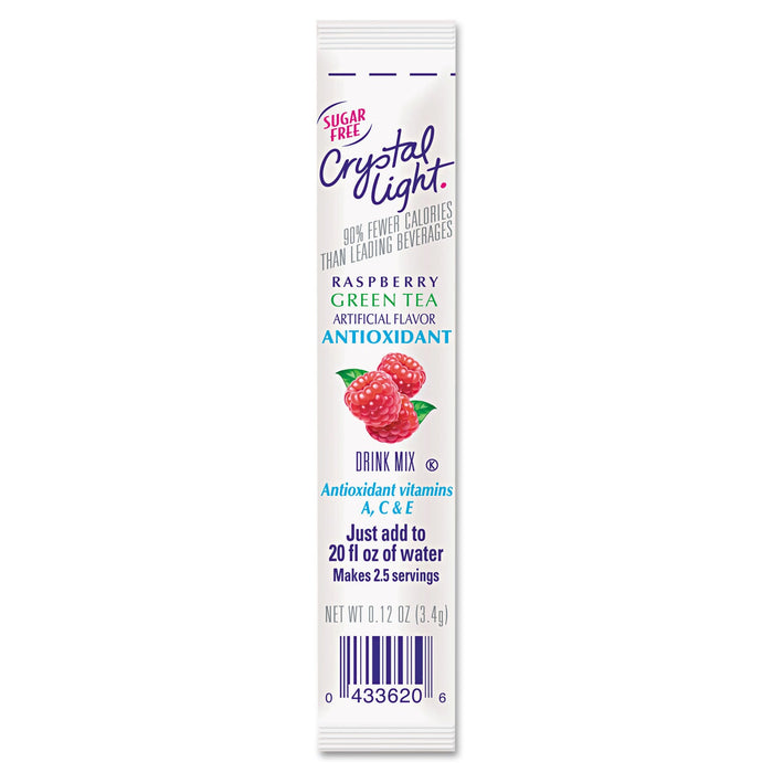 Crystal Light On the Go, Raspberry Green Tea, .16oz Packets, 30/Box