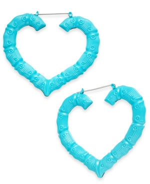 Thalia Sodi Heart Extra Large Hoop Earrings by Vanessa Jane