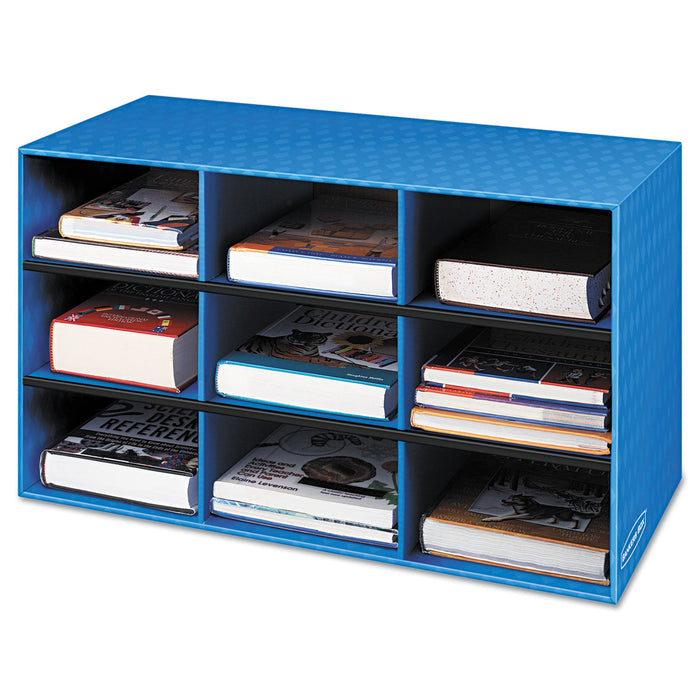 Bankers Box Classroom Literature Sorter, 9 Compartments, 28.25 x 13 x 16, Blue