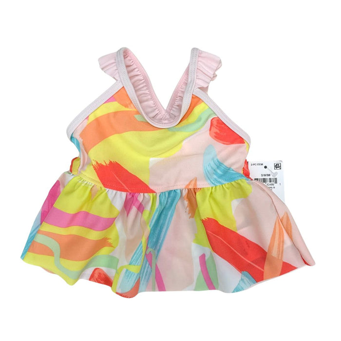 Ideology Girls. Color Splash Tankini Swimsuit Top, 2T/Matisse by Vanessa Jane
