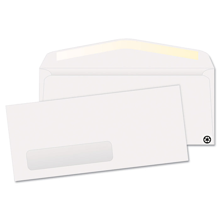 Quality Park Address-Window Security-Tint Envelope, #10, Commercial Flap, Gummed Closure, 4.13 x 9.5, White, 500/Box