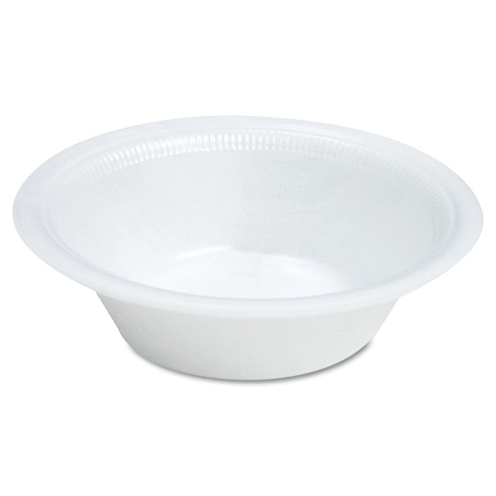 Dart Quiet Classic Laminated Foam Dinnerware, Bowl, 12 oz, White, 125/Pack