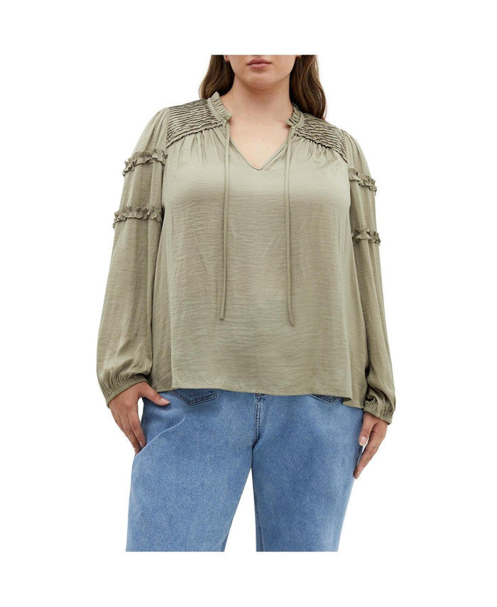 CITY CHIC Plus Size Drama Queen Top, XXL/24 by Vanessa Jane