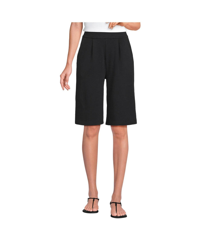 Lands End High Rise Pleated 12-in. Bermuda Shorts, Medium by Vanessa Jane