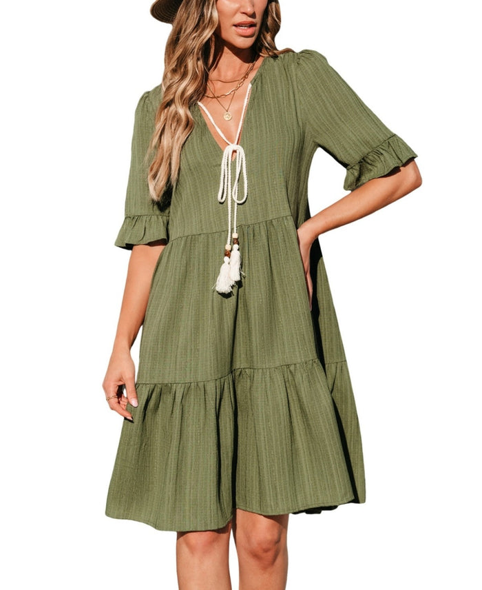 Cupshe Womens Tulum Temptation Green MIDI Beach Dress, Medium by Vanessa Jane