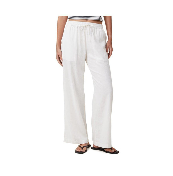 Cotton on Womens Haven Wide Leg Pant - White, Size 2 by Vanessa Jane