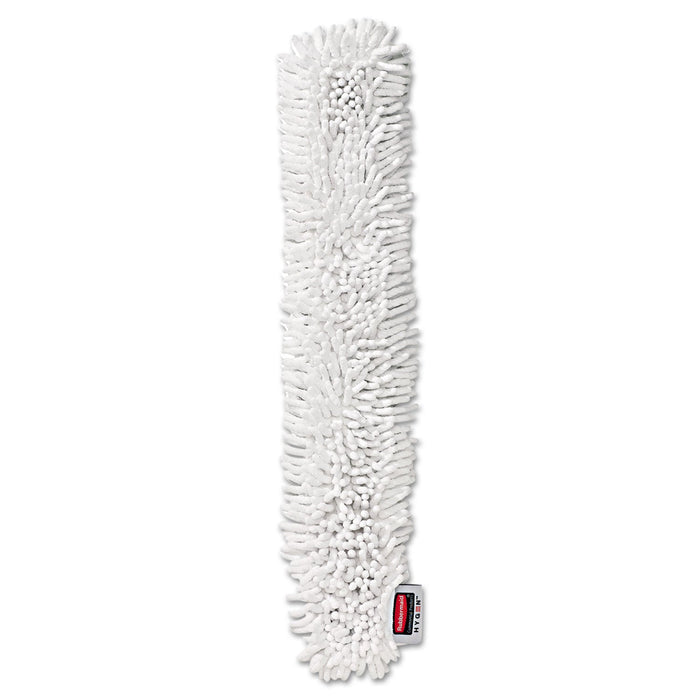 Rubbermaid HYGEN Quick-Connect Microfiber Dusting Wand Sleeve, White, 6/Carton