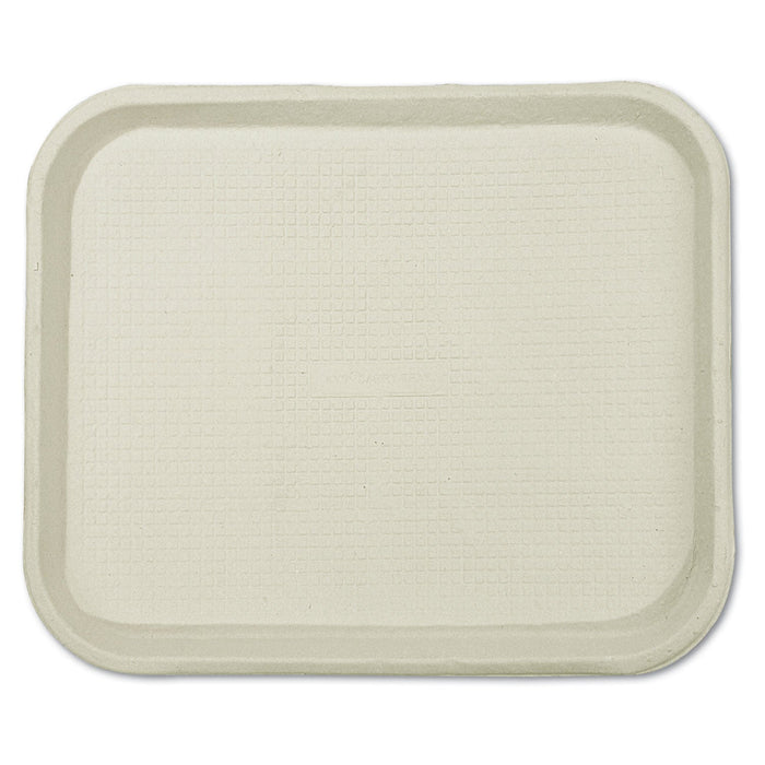 Chinet Savaday Molded Fiber Food Trays, 1-Compartment, 9 x 12 x 1, White, Paper, 250/Carton