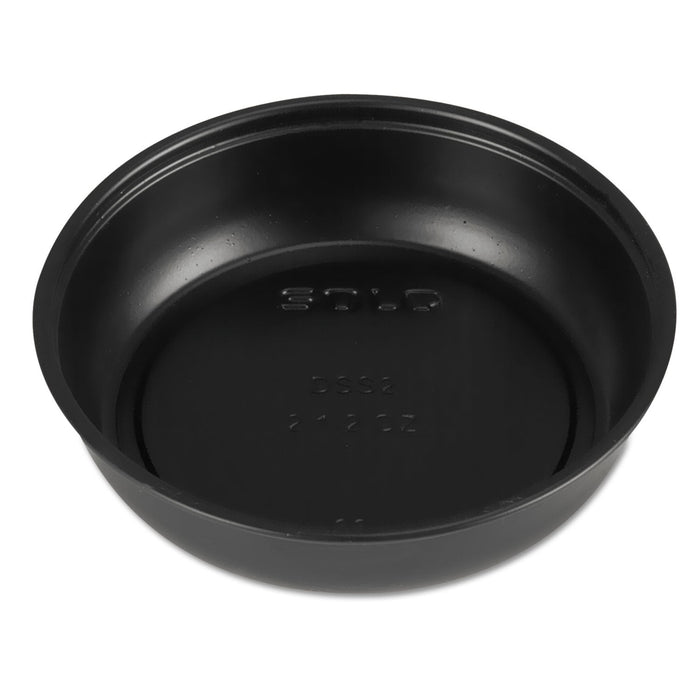 Dart Polystyrene Souffle Portion Cups, 3.5 oz, Black, 250/Bag, 10 Bags/Carton