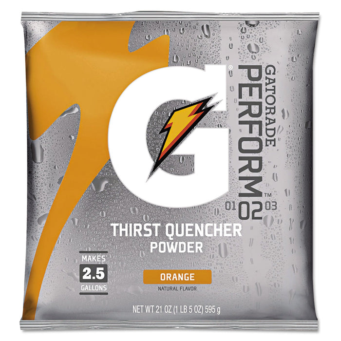 Gatorade Original Powdered Drink Mix, Orange, 21oz Packet, 32/Carton
