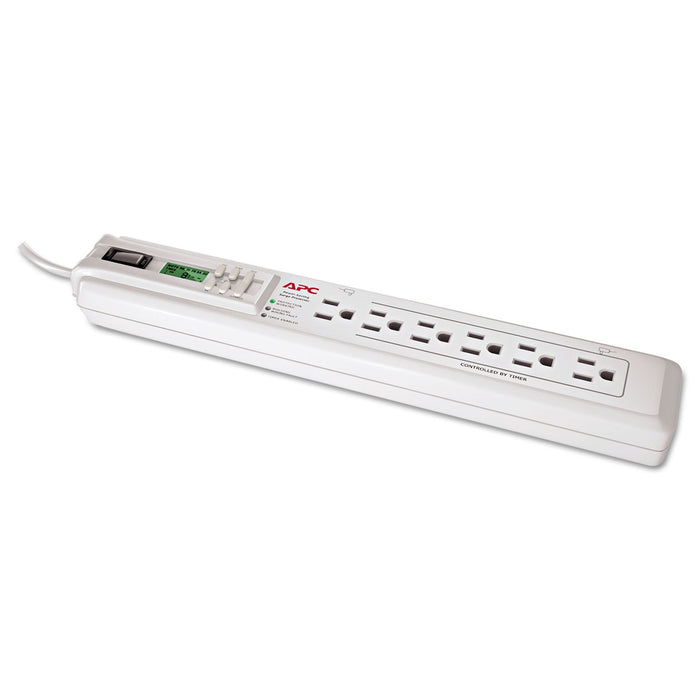 APC SurgeArrest Surge Protector, 6 AC Outlets, 3 ft, 1,020 J, White