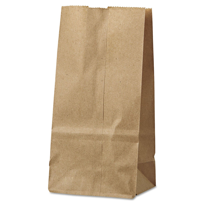 General Grocery Paper Bags, 30 lb Capacity, #2, 4.31" x 2.44" x 7.88", Kraft, 500 Bags