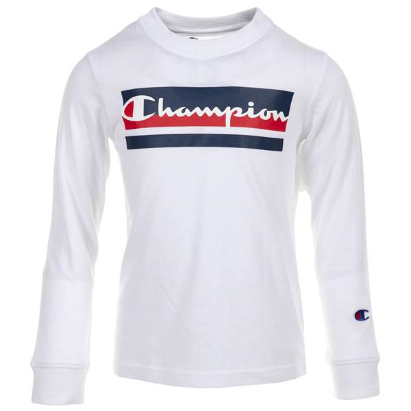 Champion Little Boy S Logo Print T-Shirt by Vanessa Jane