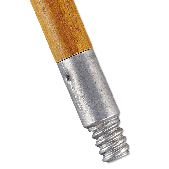 Rubbermaid Lacquered-Wood Threaded-Tip Broom/Sweep Handle, 0.94" dia x 60", Natural