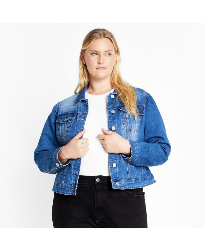 CITY CHIC Plus Size Kira Denim Jacket by Vanessa Jane