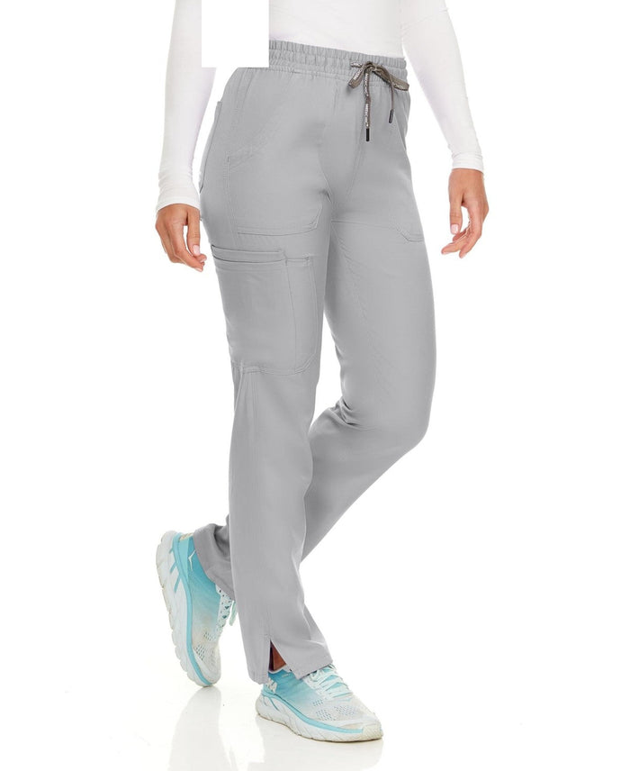 Medichic Petite Terri Stretch Straight Leg Six Pocket Cargo Scrub Pants, Xl by Vanessa Jane