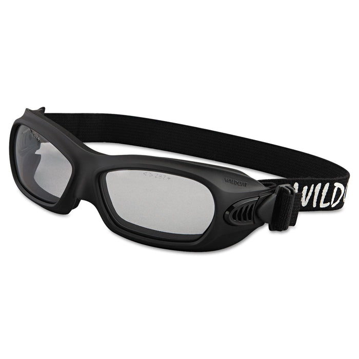 KleenGuard V80 WildCat Safety Goggles, Black Frame, Clear Lens