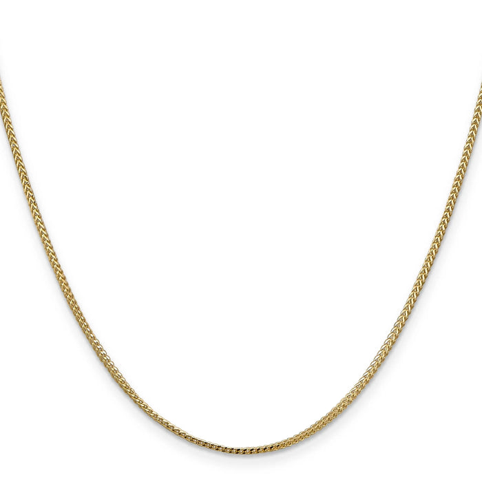 14K Yellow Gold 1.1 mm Franco Chain by Fine Color Jewels