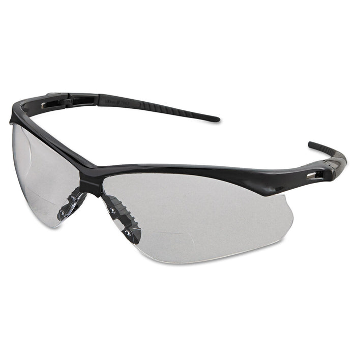 KleenGuard V60 Nemesis Rx Reader Safety Glasses, Black Frame, Clear Lens, +2.5 Diopter Strength