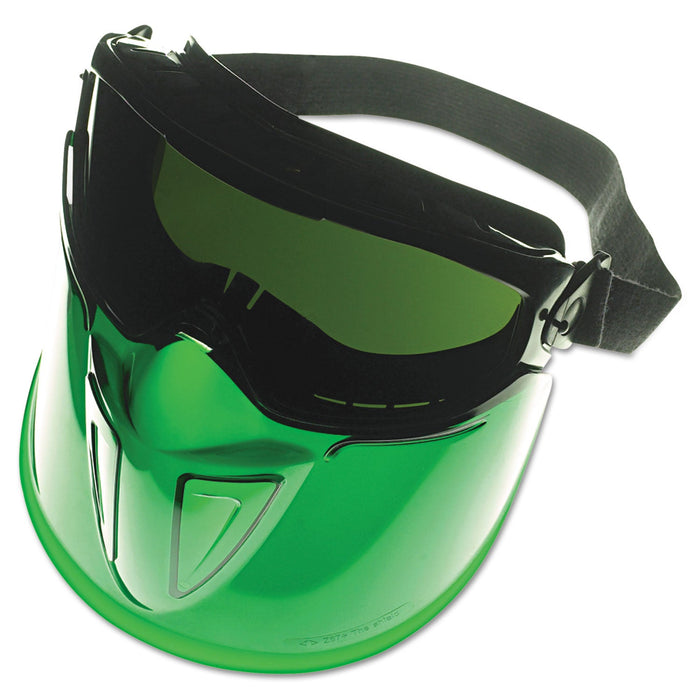 KleenGuard V90 Series Face Shield, Black Frame, Dark Green Lens, Anti-Fog