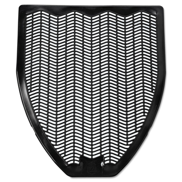 Impact Disposable Urinal Floor Mat, Nonslip, Fresh Blast Scent, 17 1/2 x 20 3/8, Black, 6/Carton